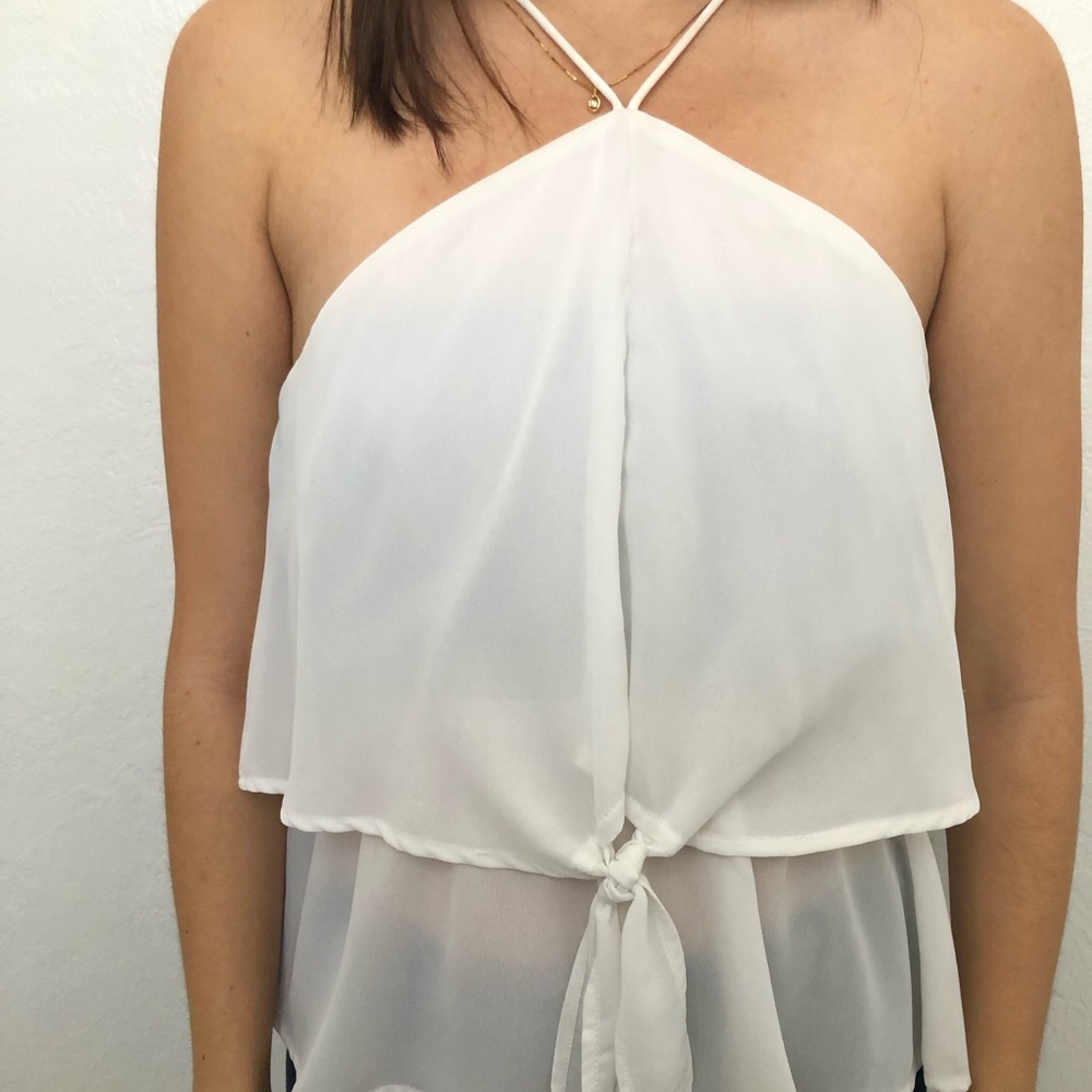 Guess white top